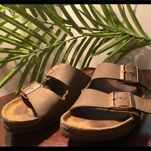 Brown Birkenstocks